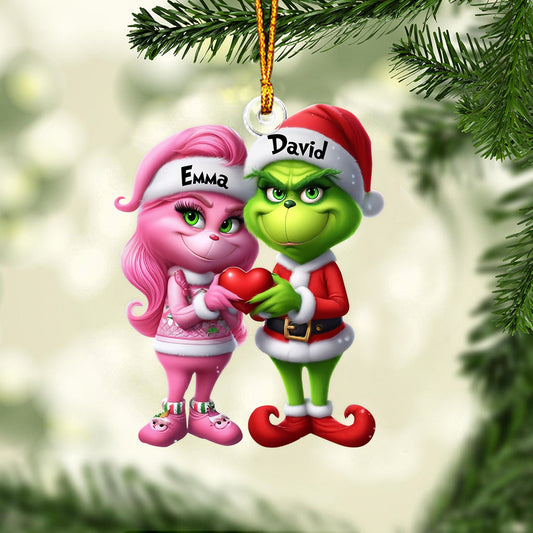 Merry Grinchmas - Personalized Stole Christmas Custom Shaped Ornament