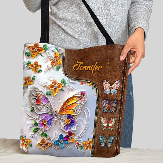 Atemberaubender Schmetterling – personalisierte Schmetterlings-Tragetasche
