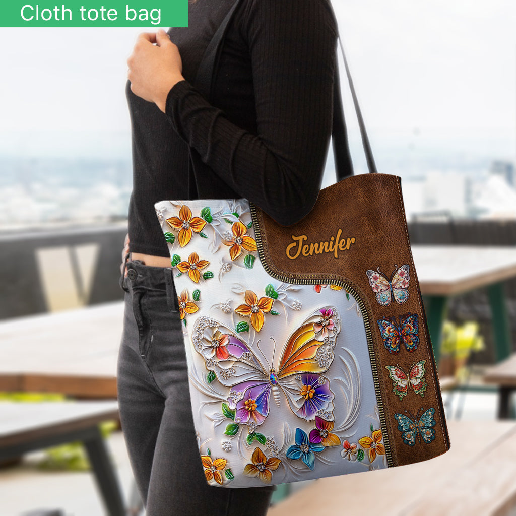 Atemberaubender Schmetterling – personalisierte Schmetterlings-Tragetasche