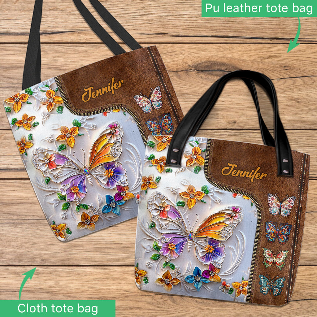 Atemberaubender Schmetterling – personalisierte Schmetterlings-Tragetasche