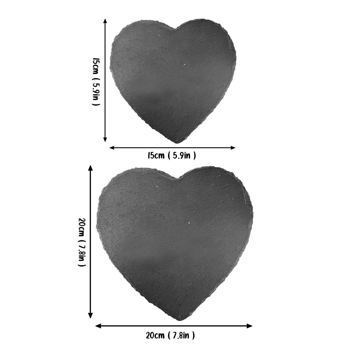 Toi et moi, on gère ! - Pierre personnalisée en forme de cœur et de dragon