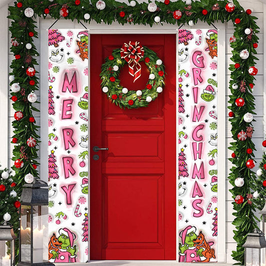 Merry Grinchmas - Personalized Stole Christmas Porch Sign