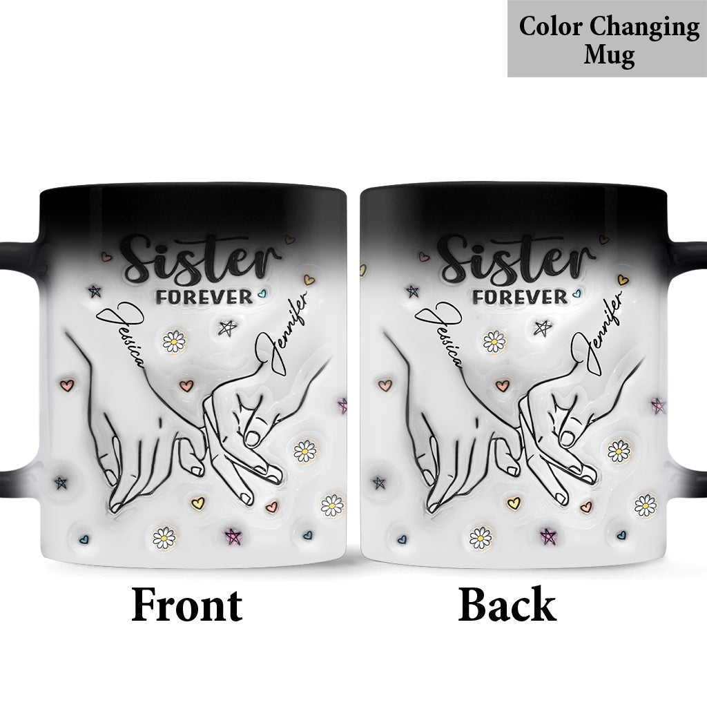 Für immer meine Schwester – Personalisierte Tasse für die beste Freundin