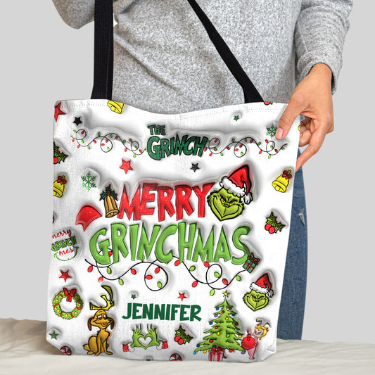 I'm Booked - Personalized Stole Christmas Tote Bag