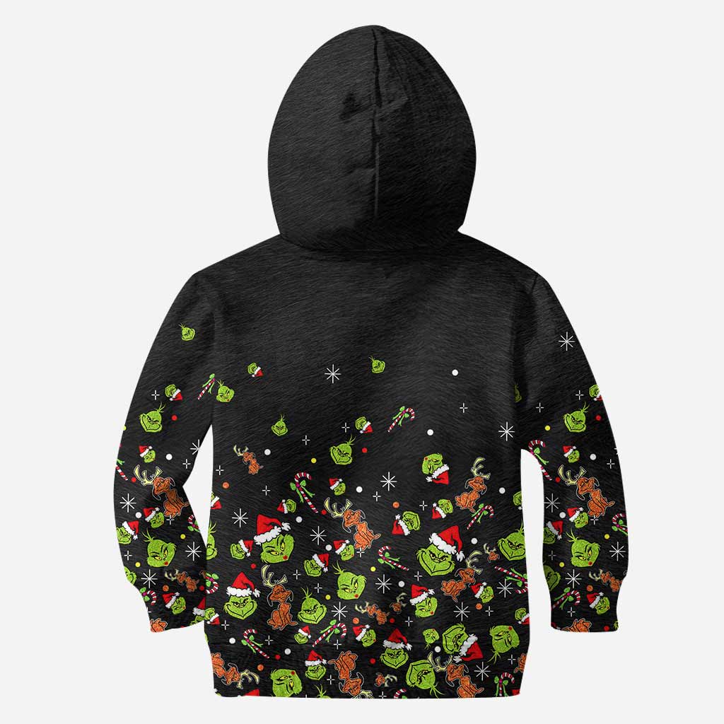 Green Mischief – Personalisierte Weihnachtsstola, Weihnachtshoodie und Leggings