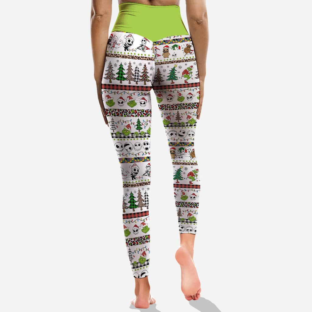Frohe Weihnachten – Personalisierter Weihnachtsstola-Hoodie und Leggings
