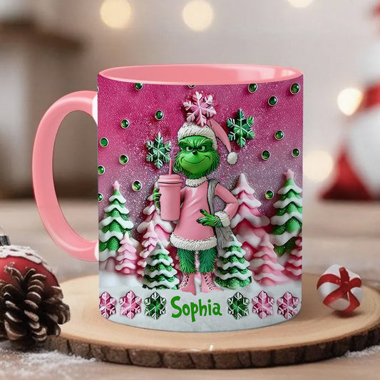 Merry Grinchmas - Personalized Stole Christmas Accent Mug
