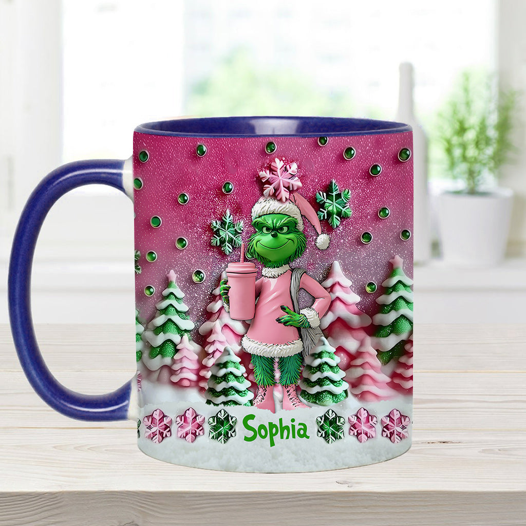 Merry Grinchmas - Personalized Stole Christmas Accent Mug