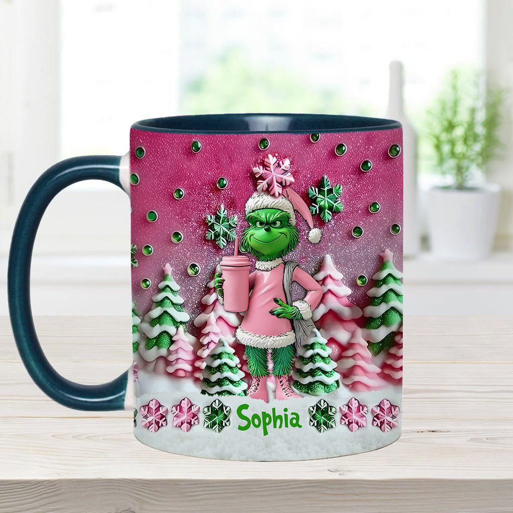 Merry Grinchmas - Personalized Stole Christmas Accent Mug