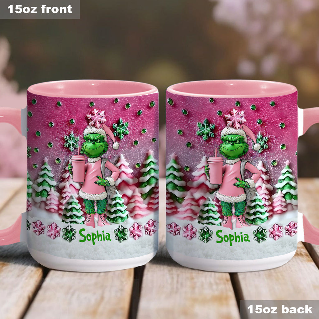 Merry Grinchmas - Personalized Stole Christmas Accent Mug