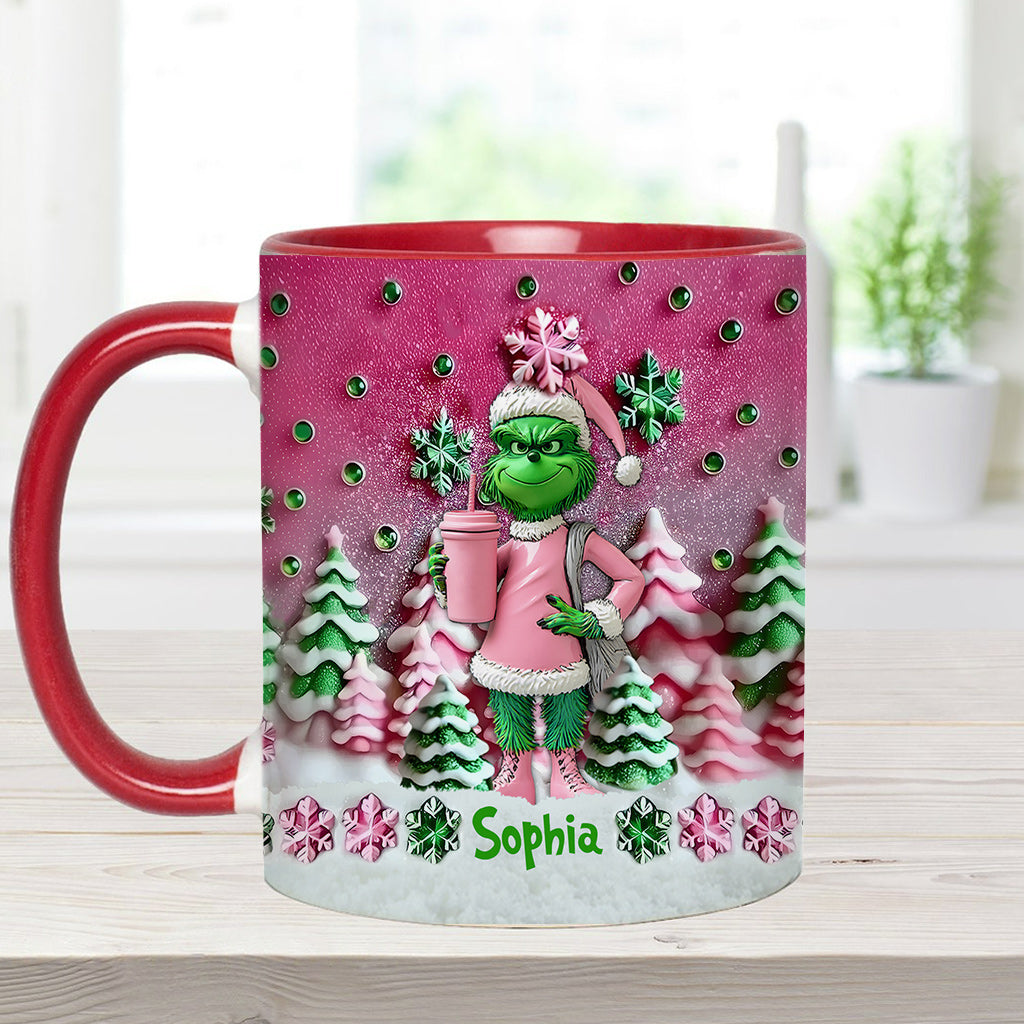 Merry Grinchmas - Personalized Stole Christmas Accent Mug