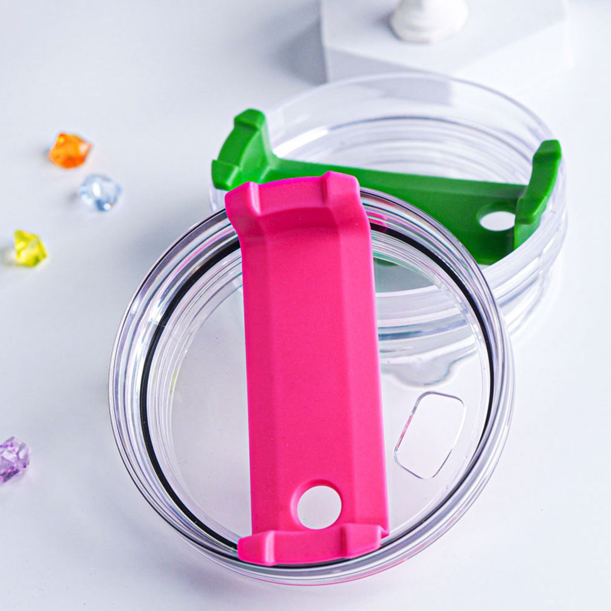 Holo Christmas - Personalized Stole Christmas Tumbler With Handle