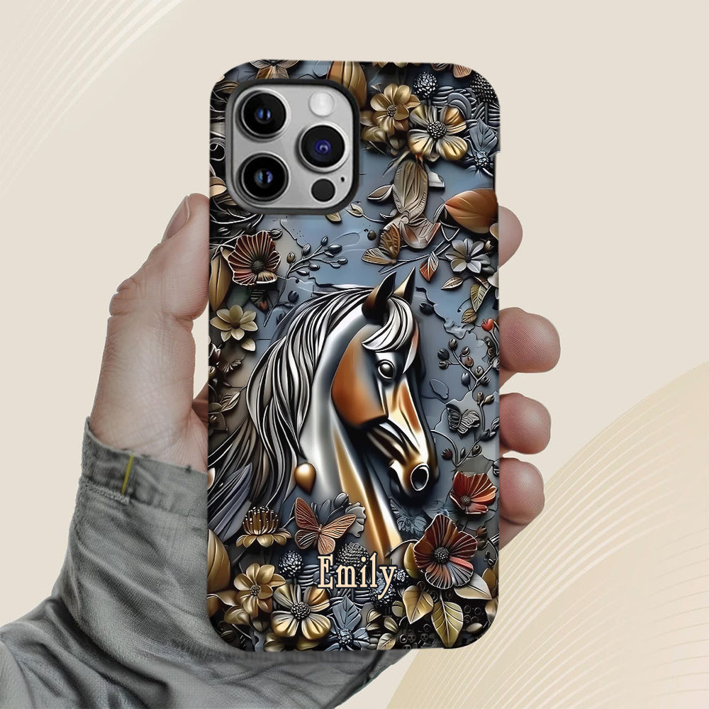 Stunning Horse - Personalized Horse Full Print Phone Case