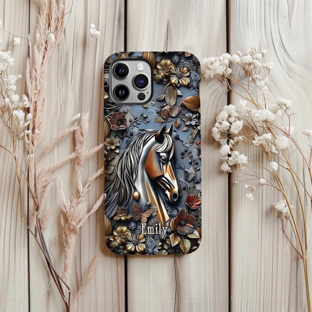Stunning Horse - Personalized Horse Full Print Phone Case