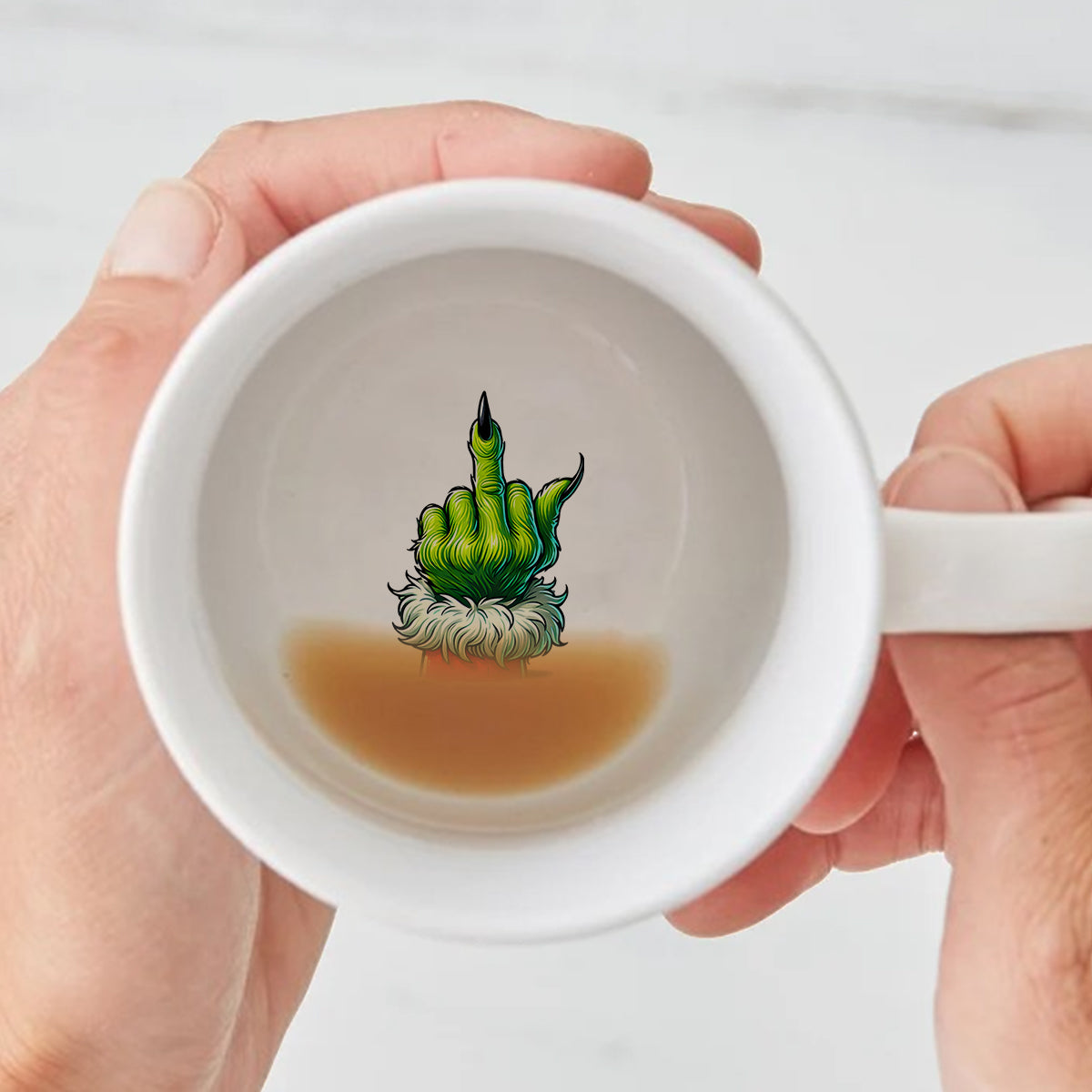 Passez une bonne journée - Mug personnalisé avec message caché « Étole de Noël »