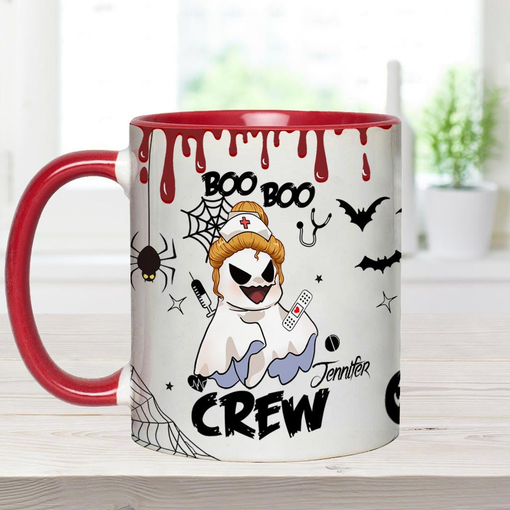 Boo Boo Crew – Personalisierte Tasse mit Krankenschwester-Motiv
