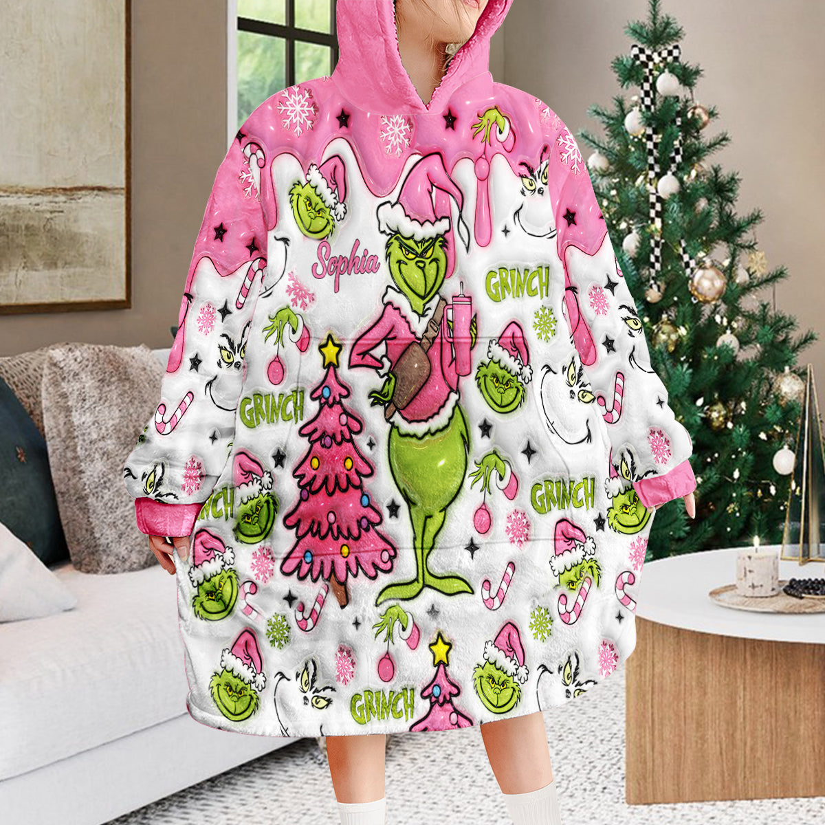 Personalisierter Deckenhoodie mit beliebigem Namen