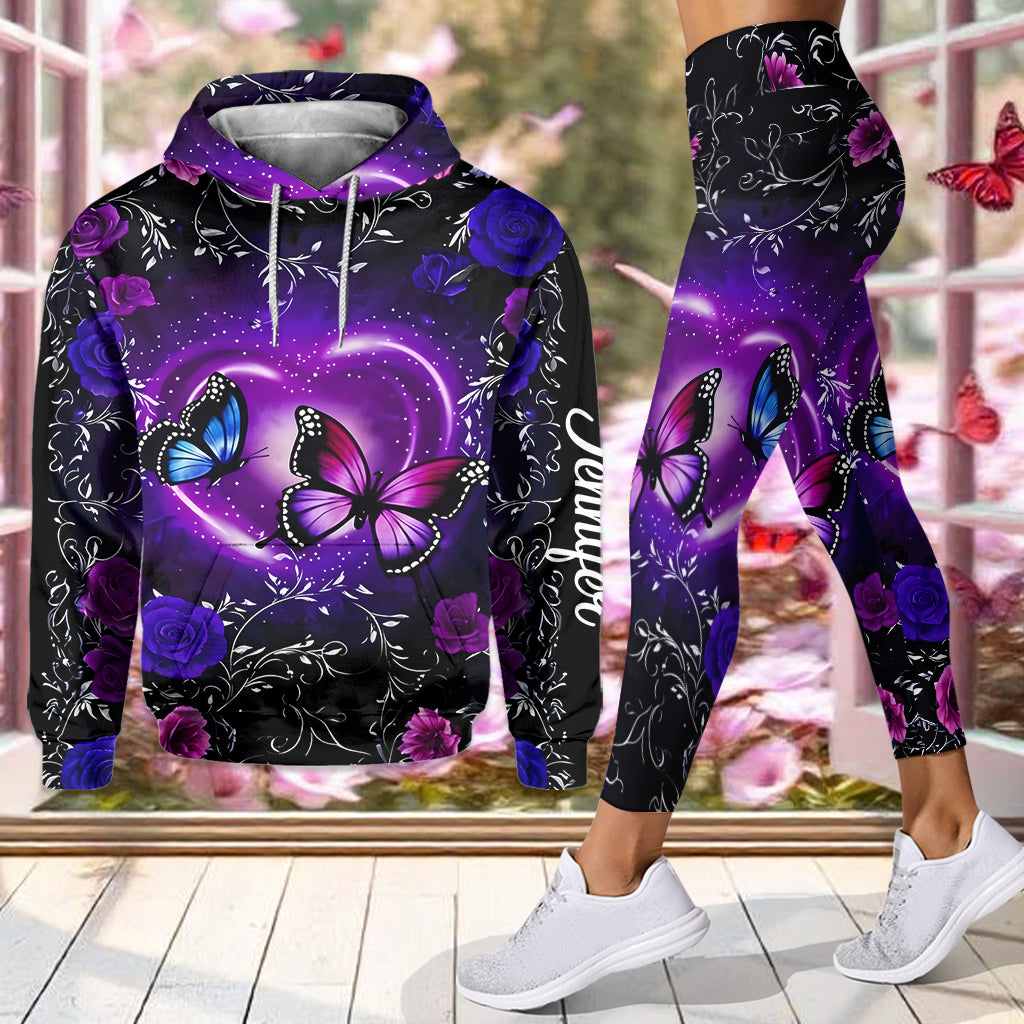 Schmetterlinge lieben – Personalisierter Schmetterlings-Hoodie und Leggings