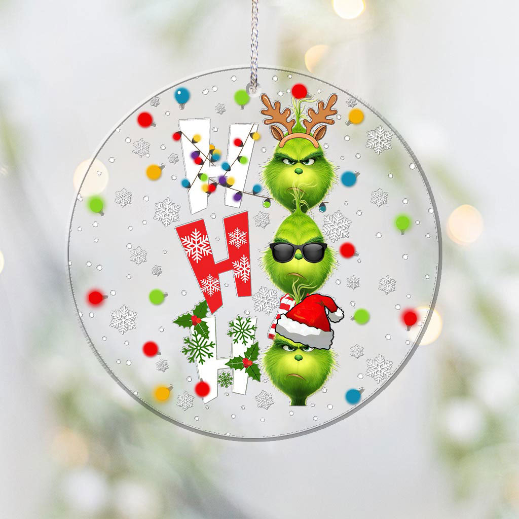 Ho Ho Ho Grün – Weihnachtsstola, transparentes Ornament