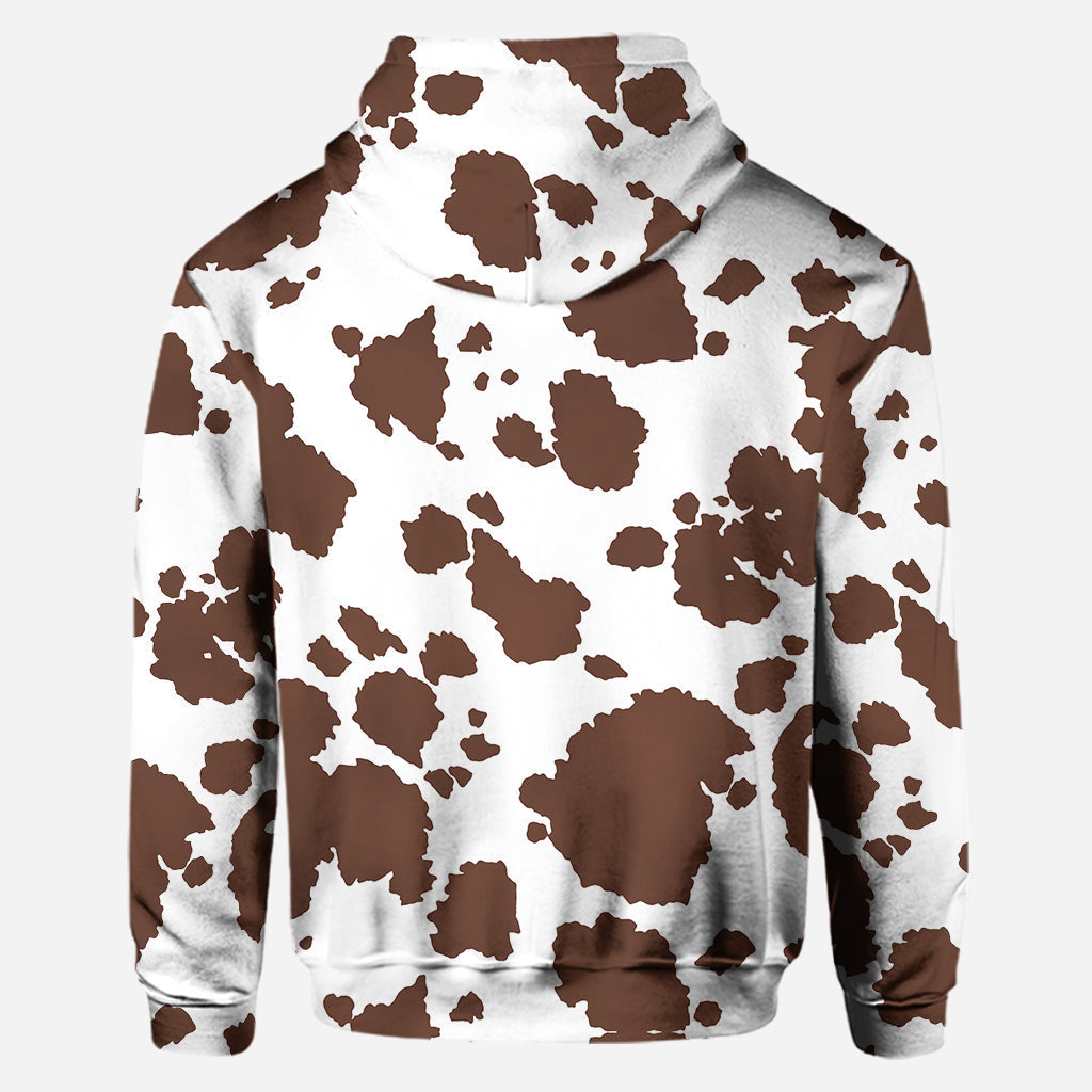 Einfach ein Mädchen, das Hochlandrinder liebt – Personalisierter Hoodie und Leggings mit Hochlandrind-Motiv