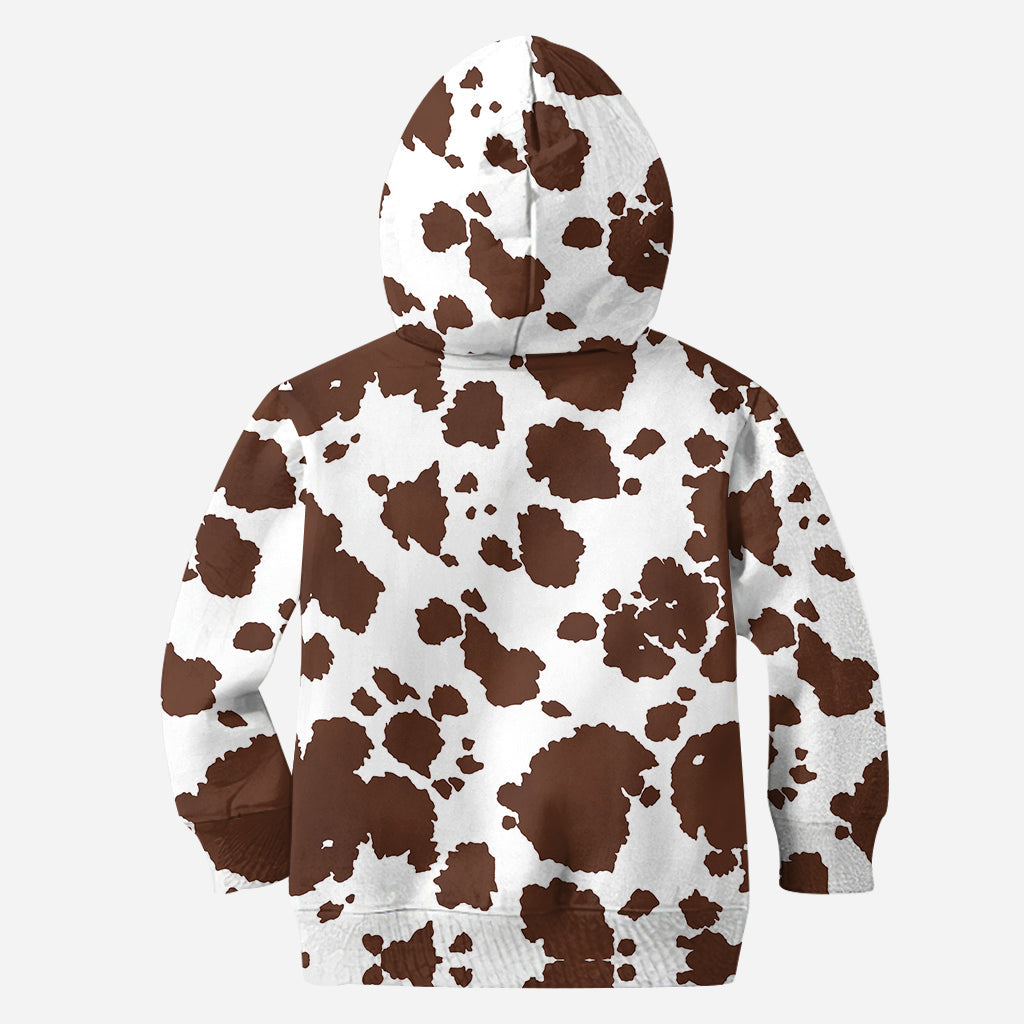 Einfach ein Mädchen, das Hochlandrinder liebt – Personalisierter Hoodie und Leggings mit Hochlandrind-Motiv