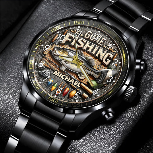 Liebe zum Angeln – Personalisierte Angler-Handuhr
