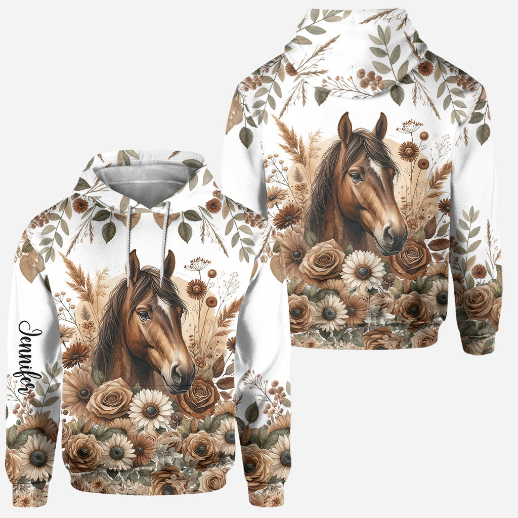 Beautiful Horse - Personalized Horse Hoodie and Leggings