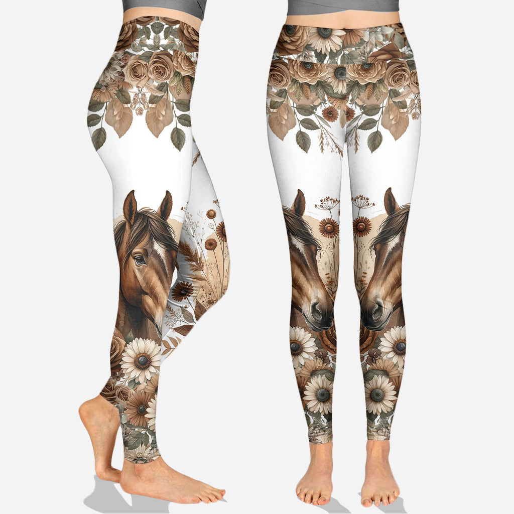 Beautiful Horse - Personalized Horse Hoodie and Leggings