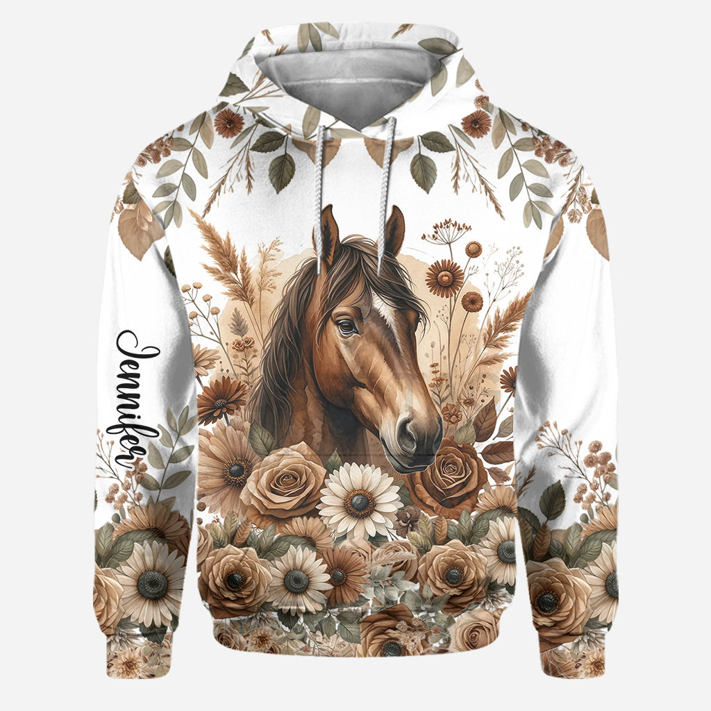 Beautiful Horse - Personalized Horse Hoodie and Leggings