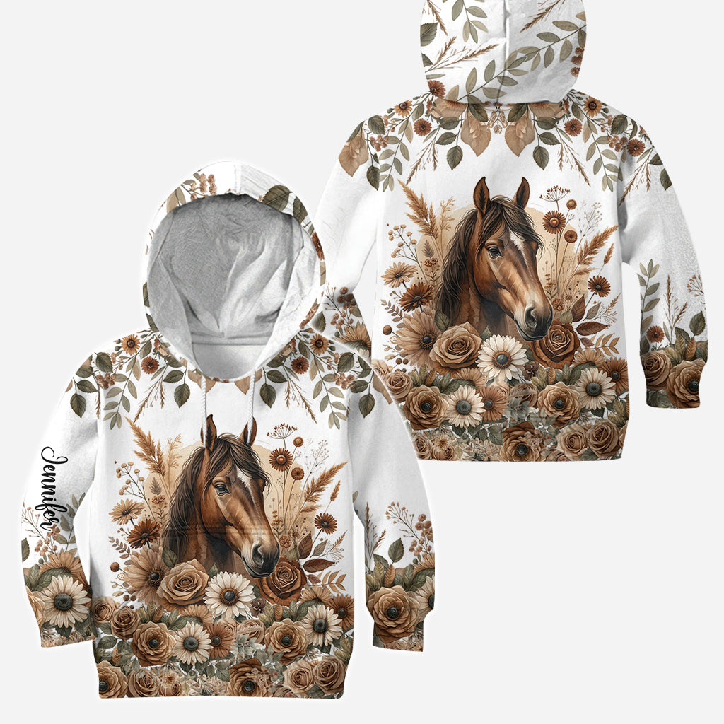 Beautiful Horse - Personalized Horse Hoodie and Leggings