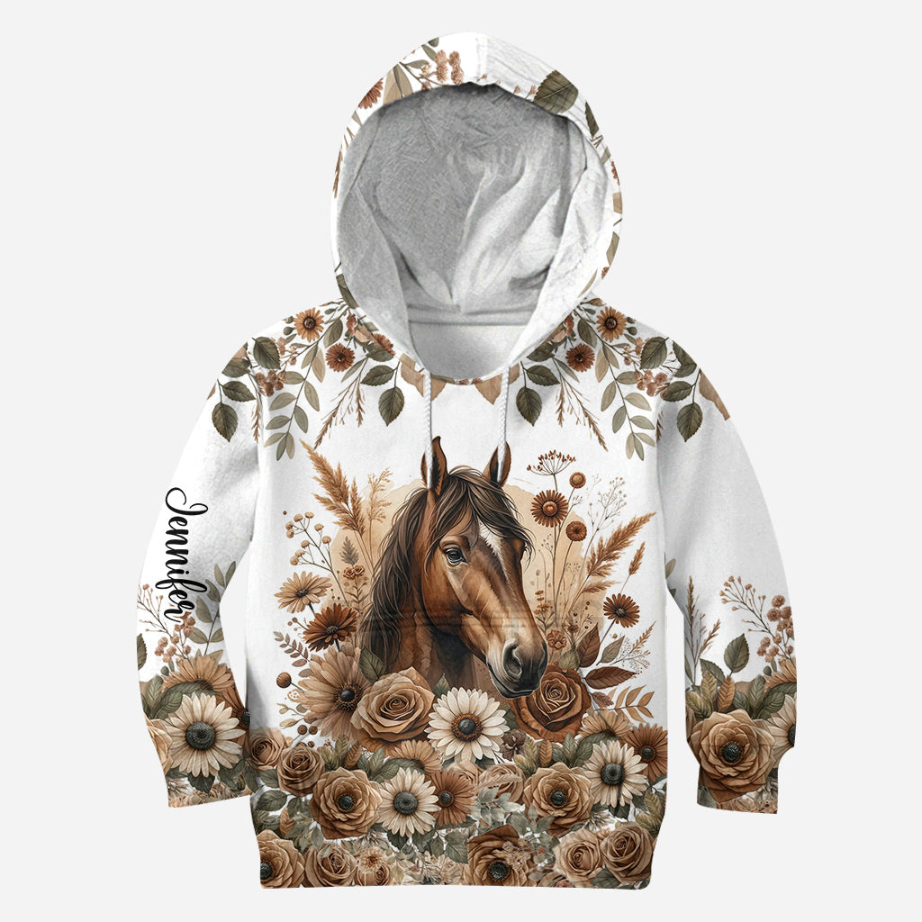 Beautiful Horse - Personalized Horse Hoodie and Leggings