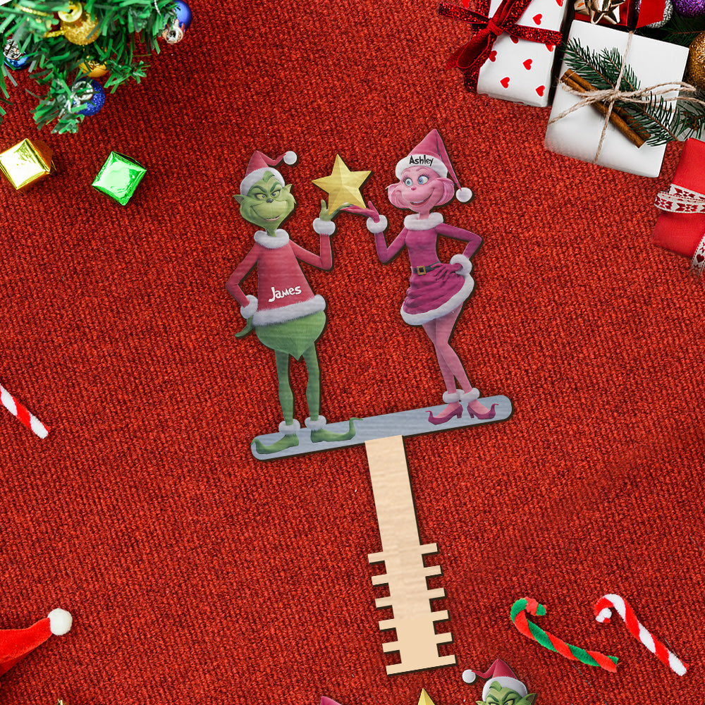 Joyeux Grinchmas - Étole de Noël personnalisée pour décorer le sapin.