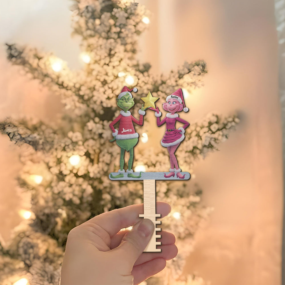 Joyeux Grinchmas - Étole de Noël personnalisée pour décorer le sapin.