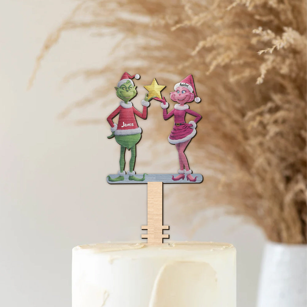 Joyeux Grinchmas - Étole de Noël personnalisée pour décorer le sapin.