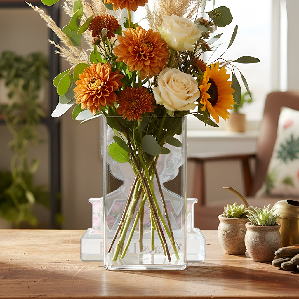Mom Grandma Flower Blossom - Personalized Mother Acrylic Pot