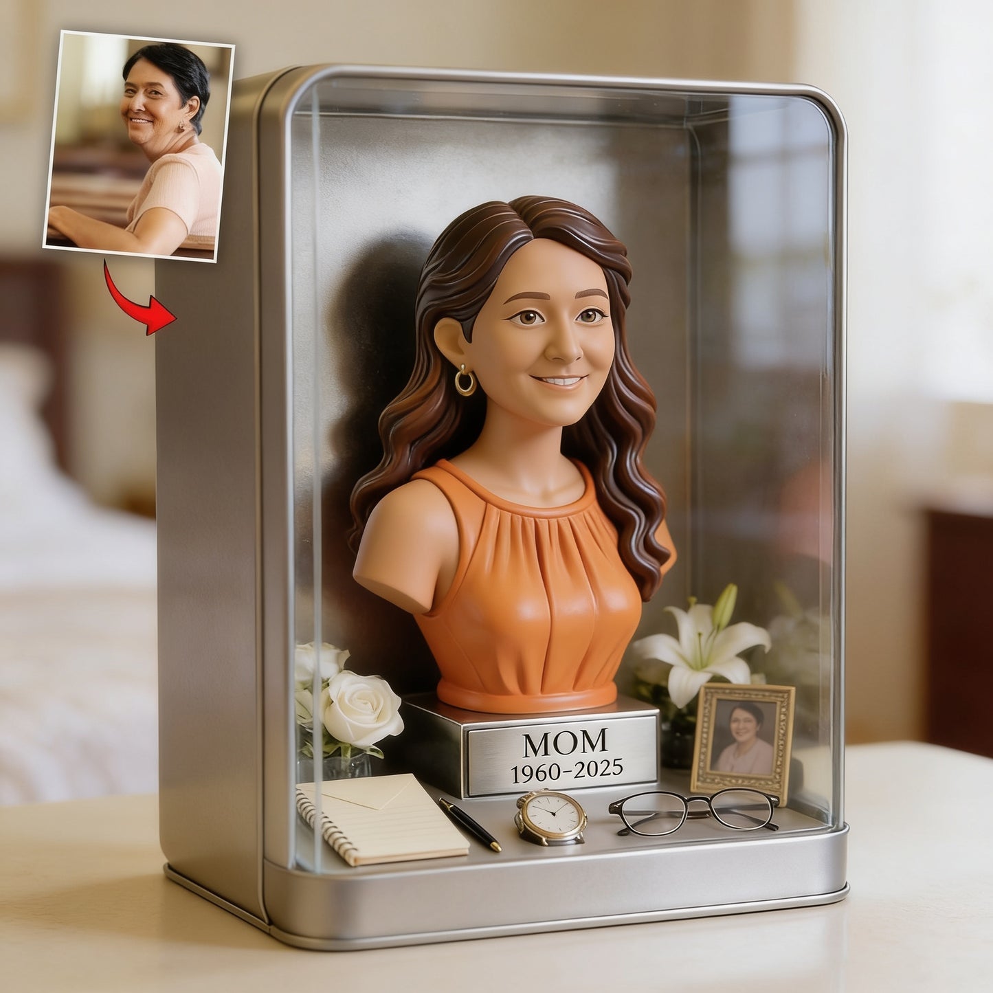 Memorial Keepsakes - Personalized Memorial Custom Shaped Acrylic Plaque