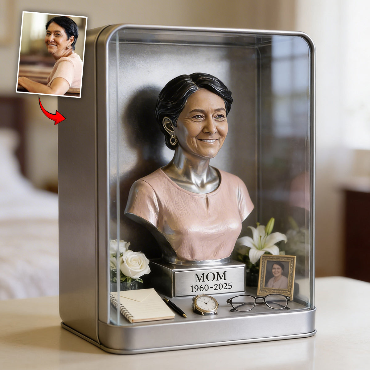Memorial Keepsakes - Personalized Memorial Custom Shaped Acrylic Plaque
