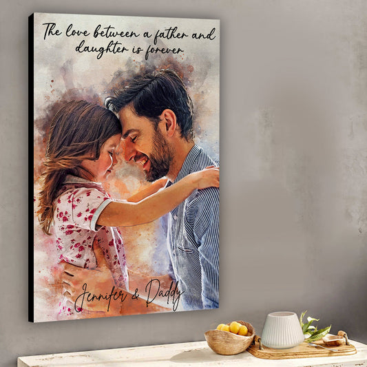 Bester Papa aller Zeiten – Personalisierte Leinwand und Poster für Väter