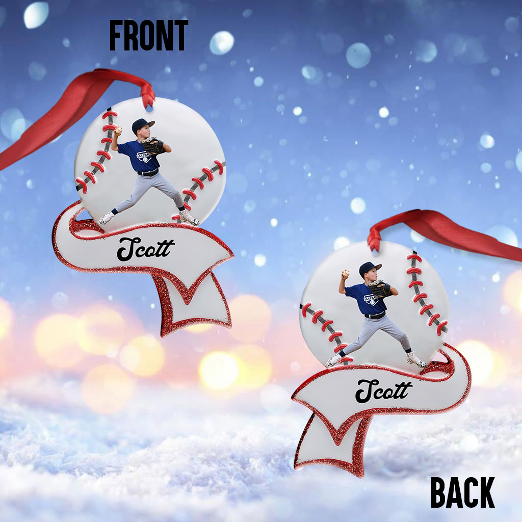 Baseball Lover - Personalized Baseball Ornament