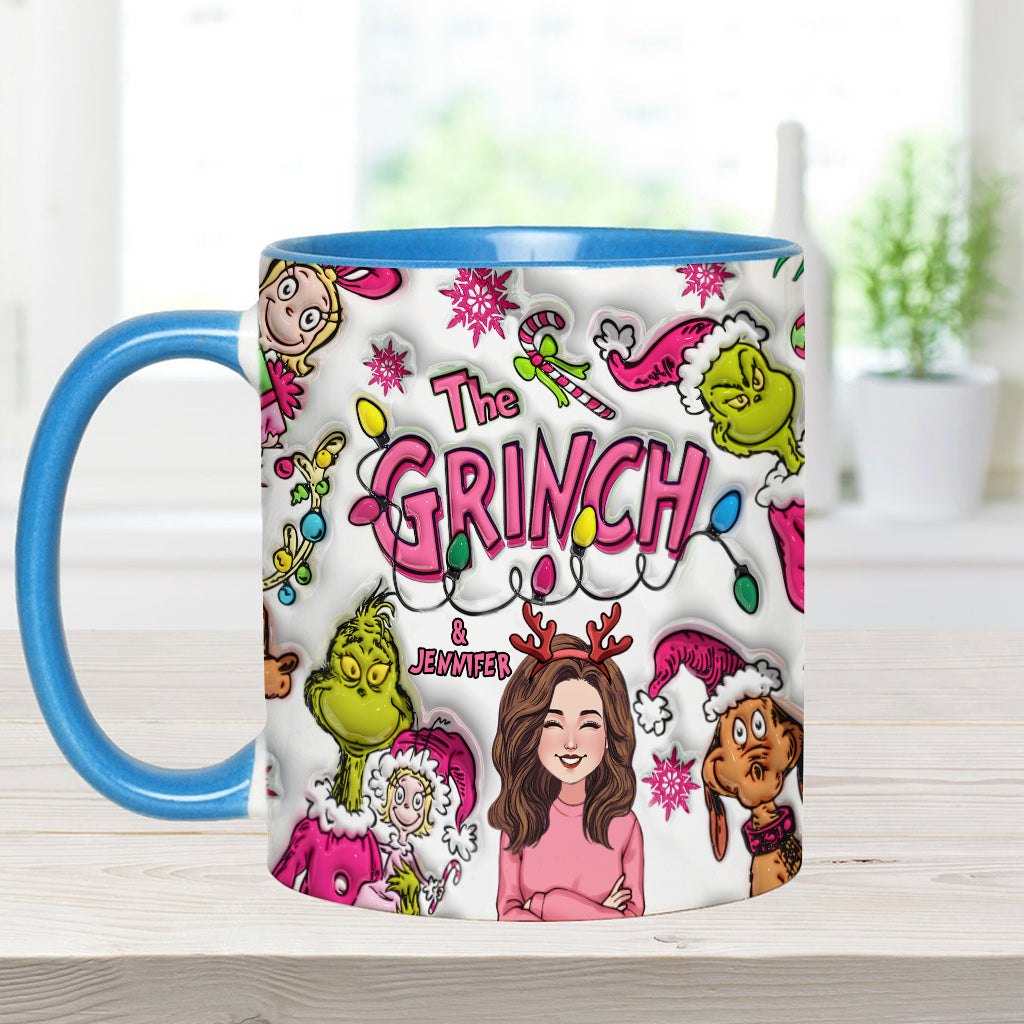 The Grinch & Me - Personalized Stole Christmas Accent Mug