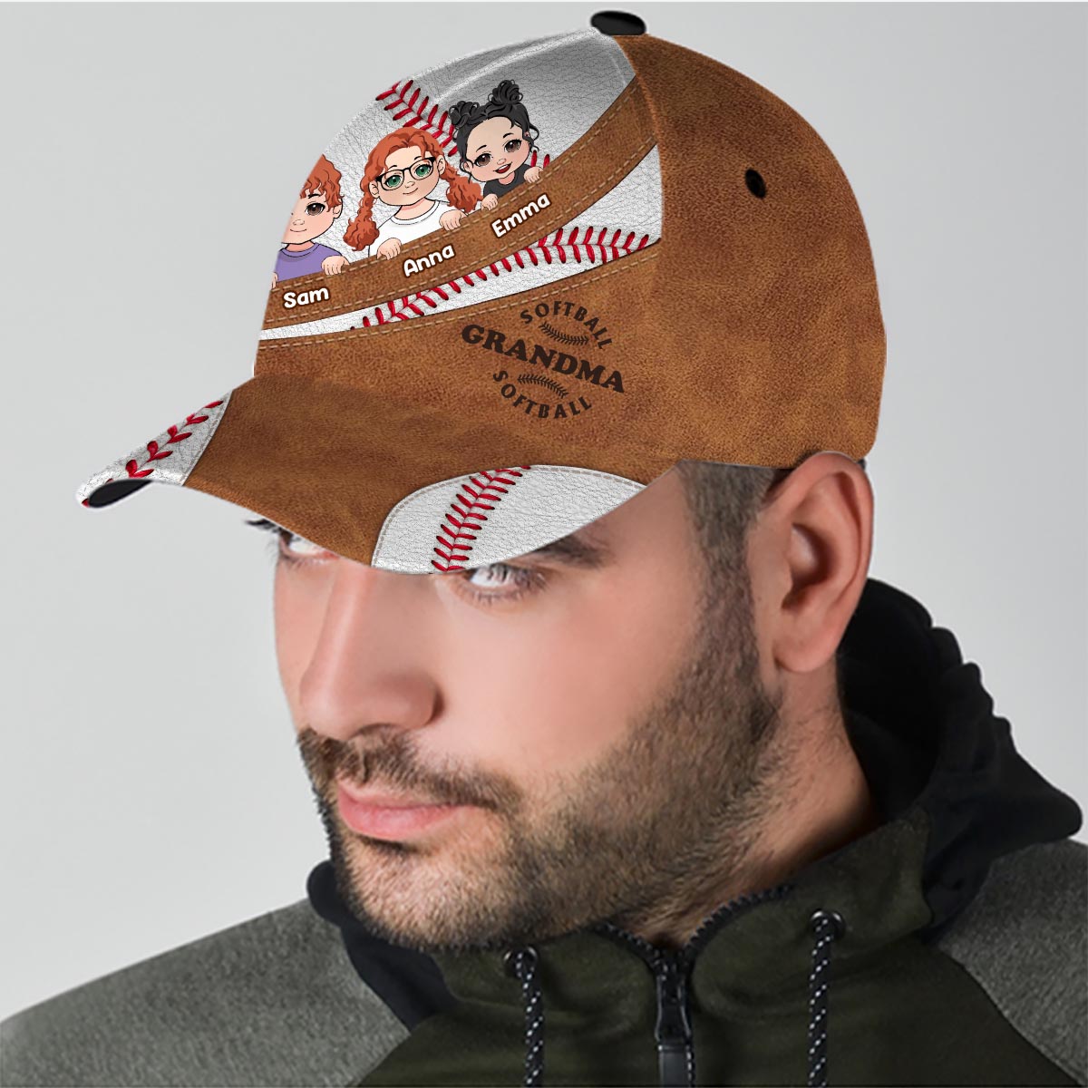 Maman, Grand-mère, Papa - Casquette de baseball classique personnalisée