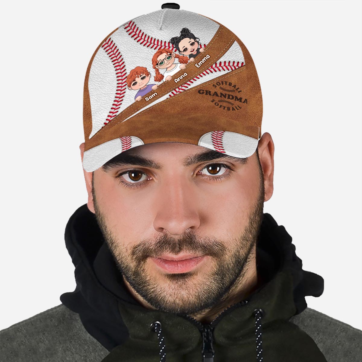 Maman, Grand-mère, Papa - Casquette de baseball classique personnalisée