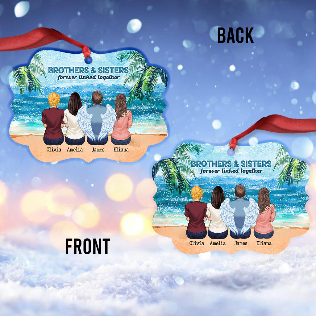 Bruder und Schwester – für immer verbunden – personalisierter Gedenkschmuck