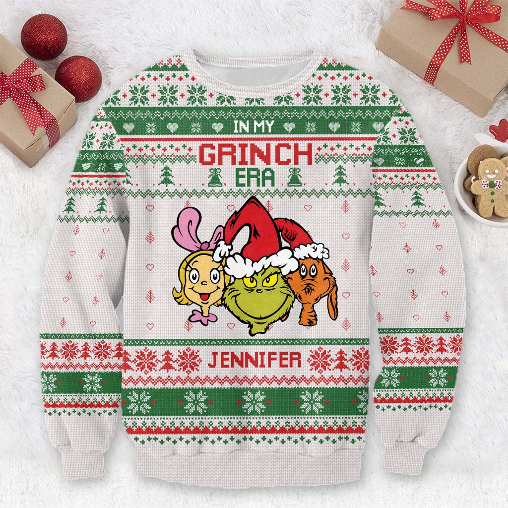 À mon époque - Pull de Noël moche avec étole personnalisée