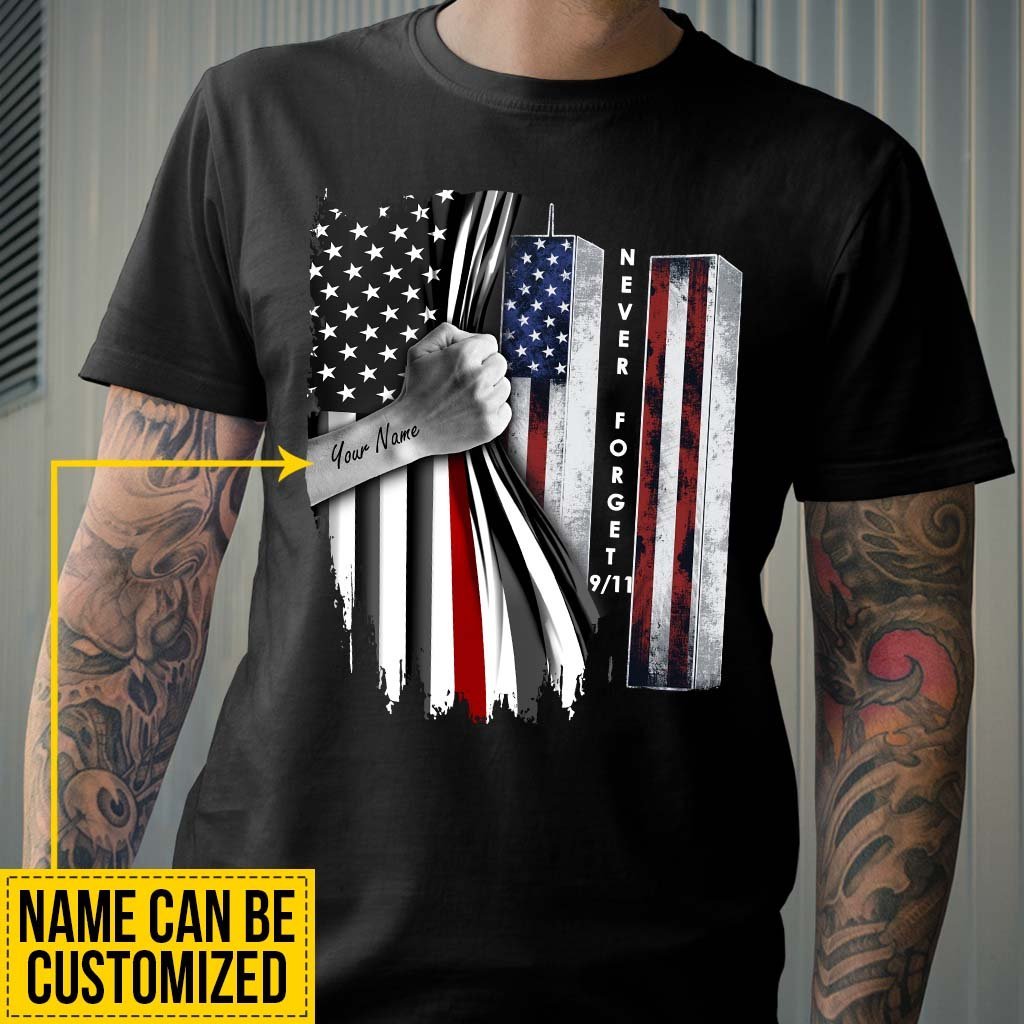 Nie vergessen – Personalisiertes Feuerwehr-T-Shirt und Hoodie