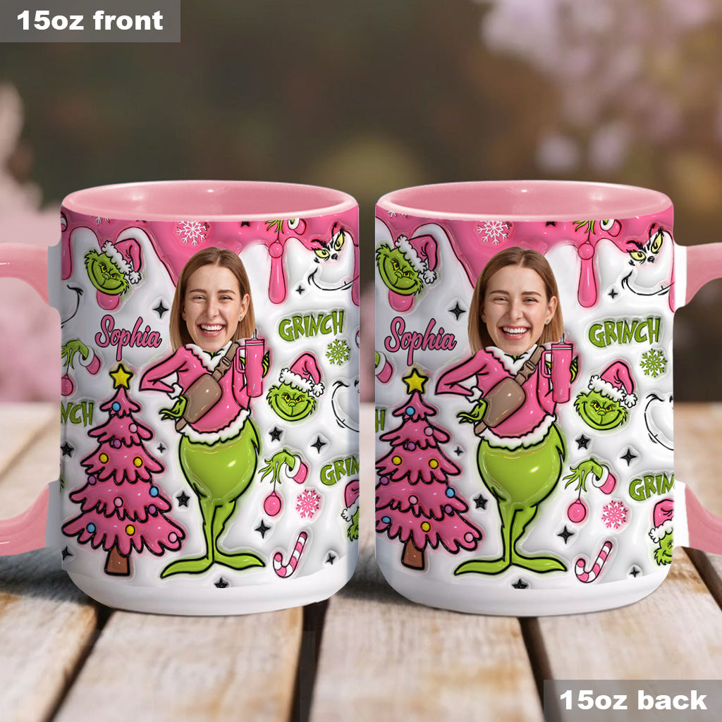 Joyeux Grinchmas - Mug personnalisé avec étole de Noël