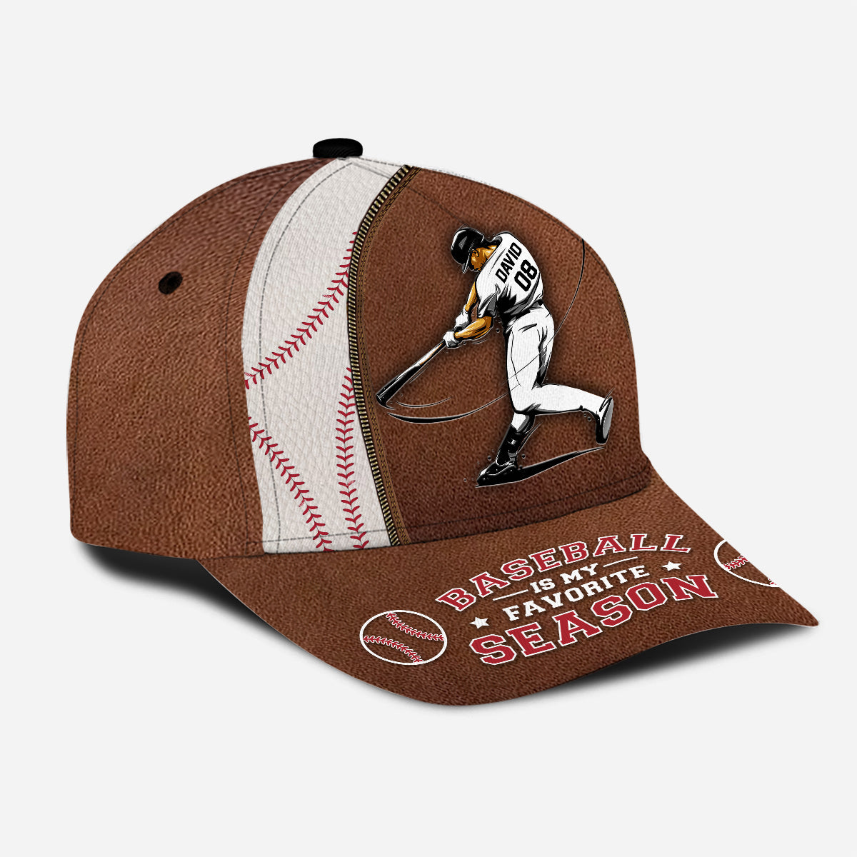 Baseball ist meine Lieblingssaison – Personalisierte Baseball-Klassiker-Kappe