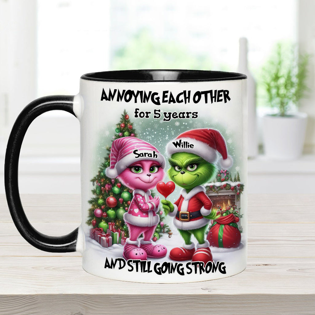 Sich gegenseitig nerven - Personalisierter Stola-Weihnachtsbecher