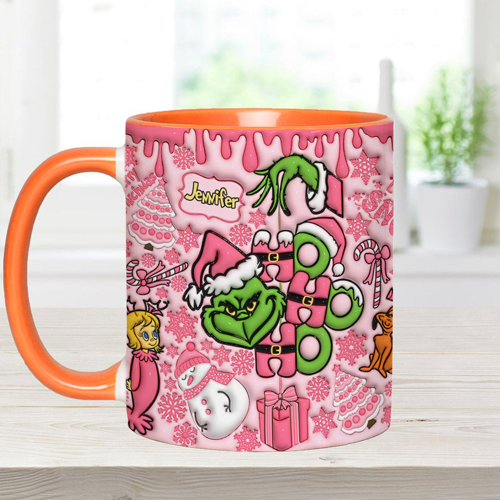 Fröhliche Grinchmas - Personalisierter Stola-Weihnachtsbecher