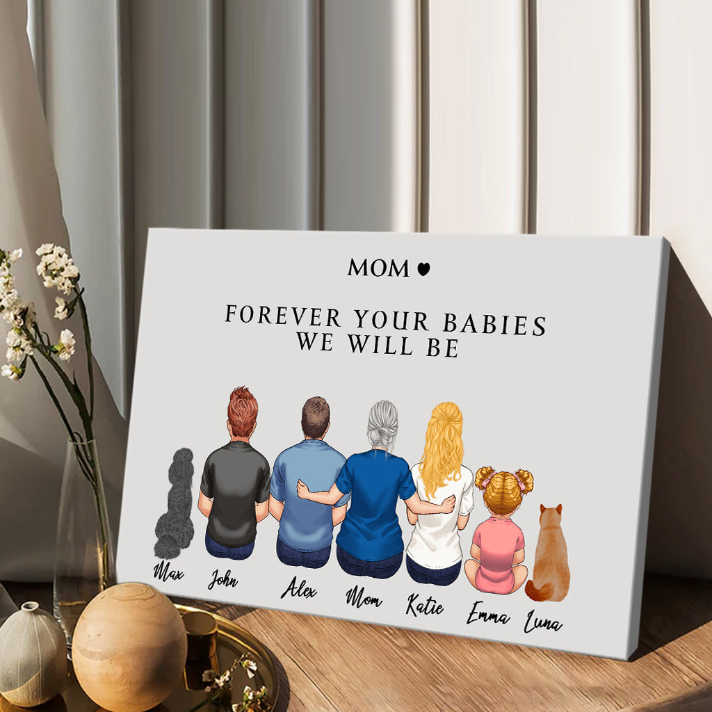 Für immer dein Baby – Personalisierte Leinwand und Poster für Mütter